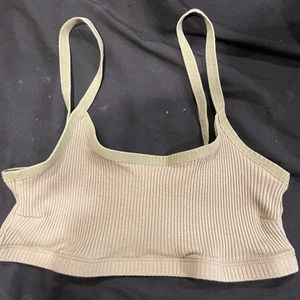 Green Cropped Tanktop